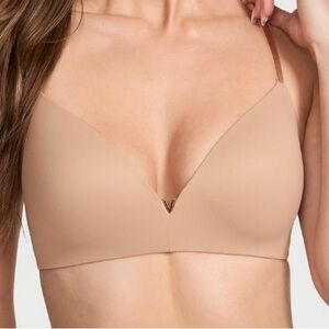 Victoria’s Secret Dream Angels Padded Push Up No Wire Bra 34B Praline So Soft!